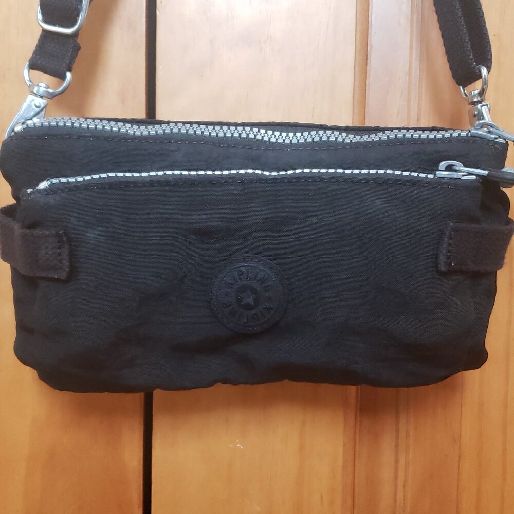 Small Black Kipling Crossbody Detachable Strap Adjustable Shoulder bag